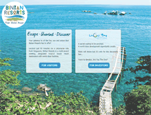 Tablet Screenshot of bintan-resorts.com